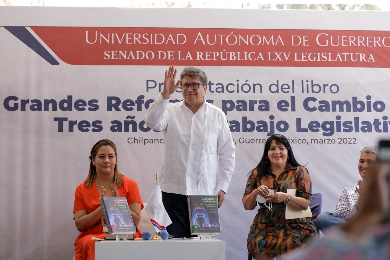 Lee más sobre el artículo Versión de la presentación del libro “Las Grandes Reformas para el Cambio de Régimen”, escrito por el senador Ricardo Monreal Ávila, coordinador del Grupo Parlamentario de Morena en el Senado de la República, realizada en la Universidad Autónoma de Guerrero