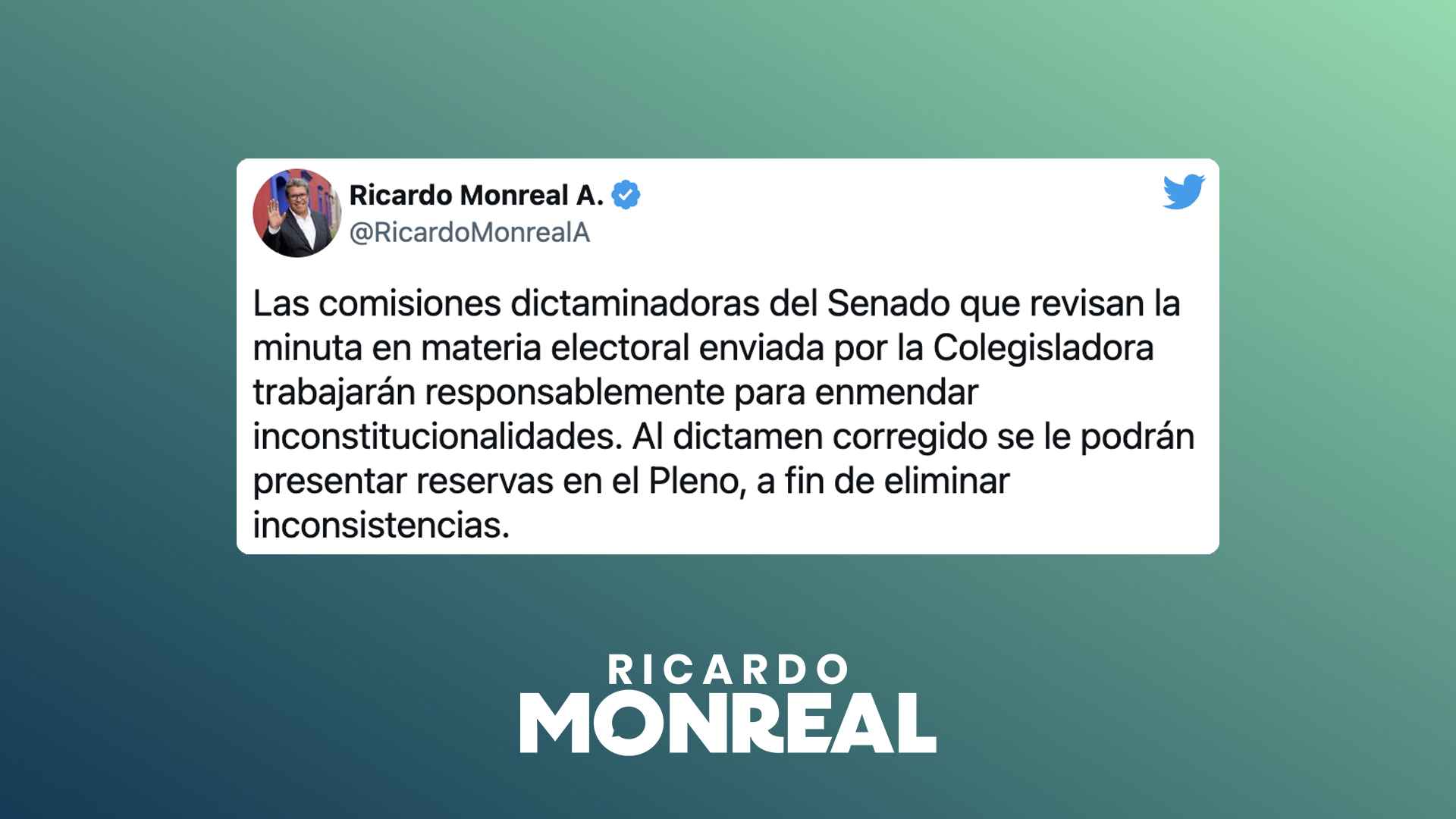 Lee más sobre el artículo Senado corregirá inconsistencias constitucionales de reforma electoral, confirma Ricardo Monreal